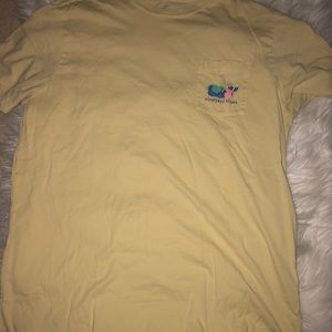 pale yellow Vineyard Vines short sleeve